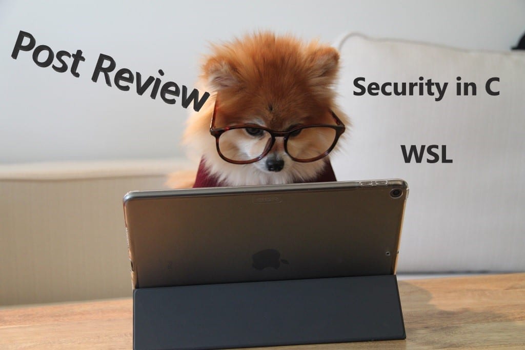 Post Review WSL and Security in C