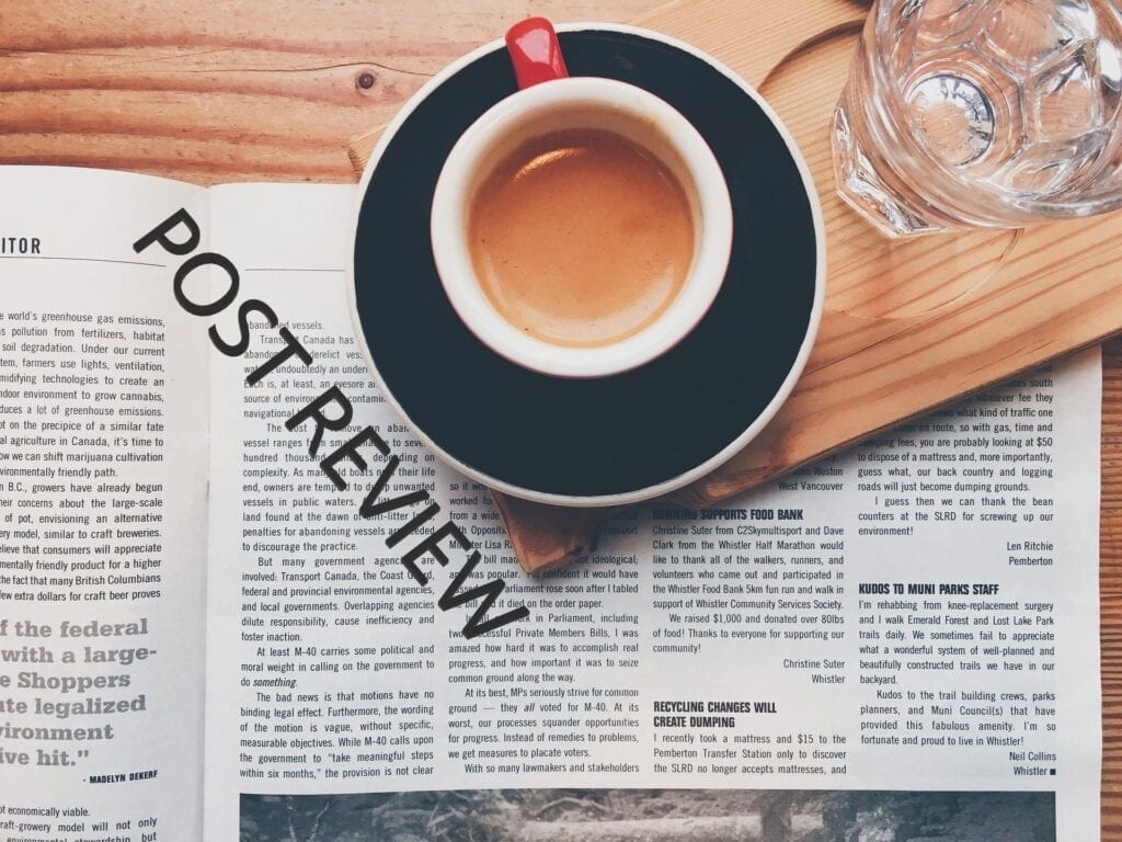 Banner for review of external posts or old posts